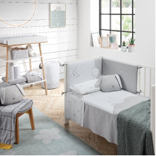 Colcha y Protector Sleepy Gris 60x120 Petit Praia